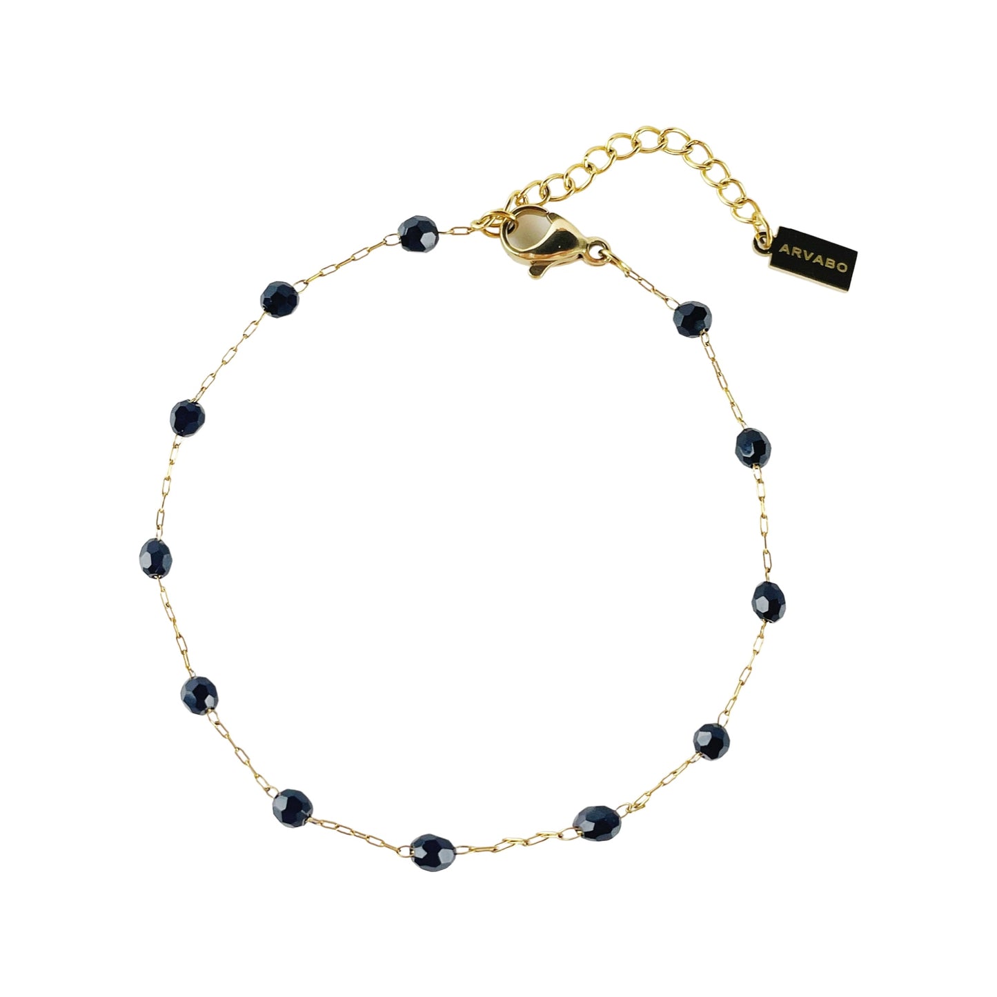 AW0111 black crystal bracelet