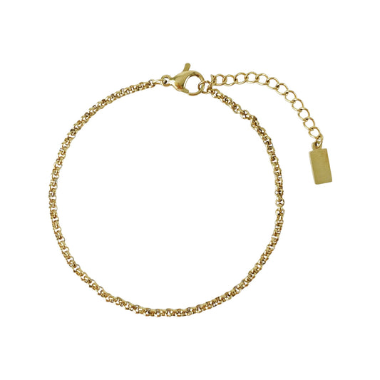 AW0116 round pearl chain bracelet